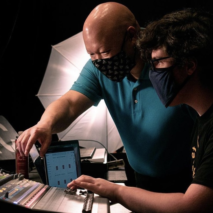 I'm at the sound board!