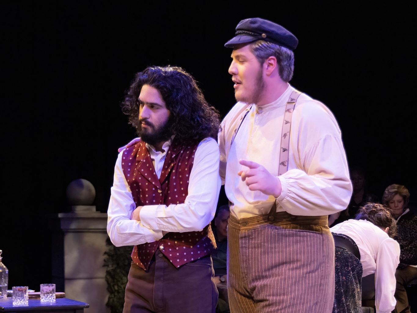 Photo with a prop umbrella